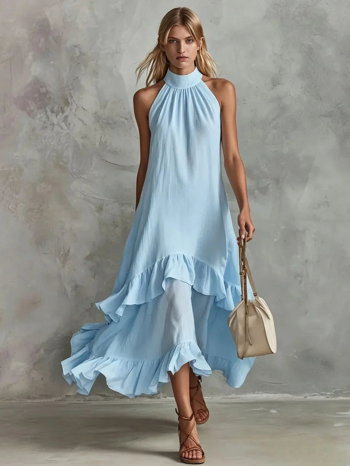 Ramona Elegant Ruffle Wedding Guest Dress