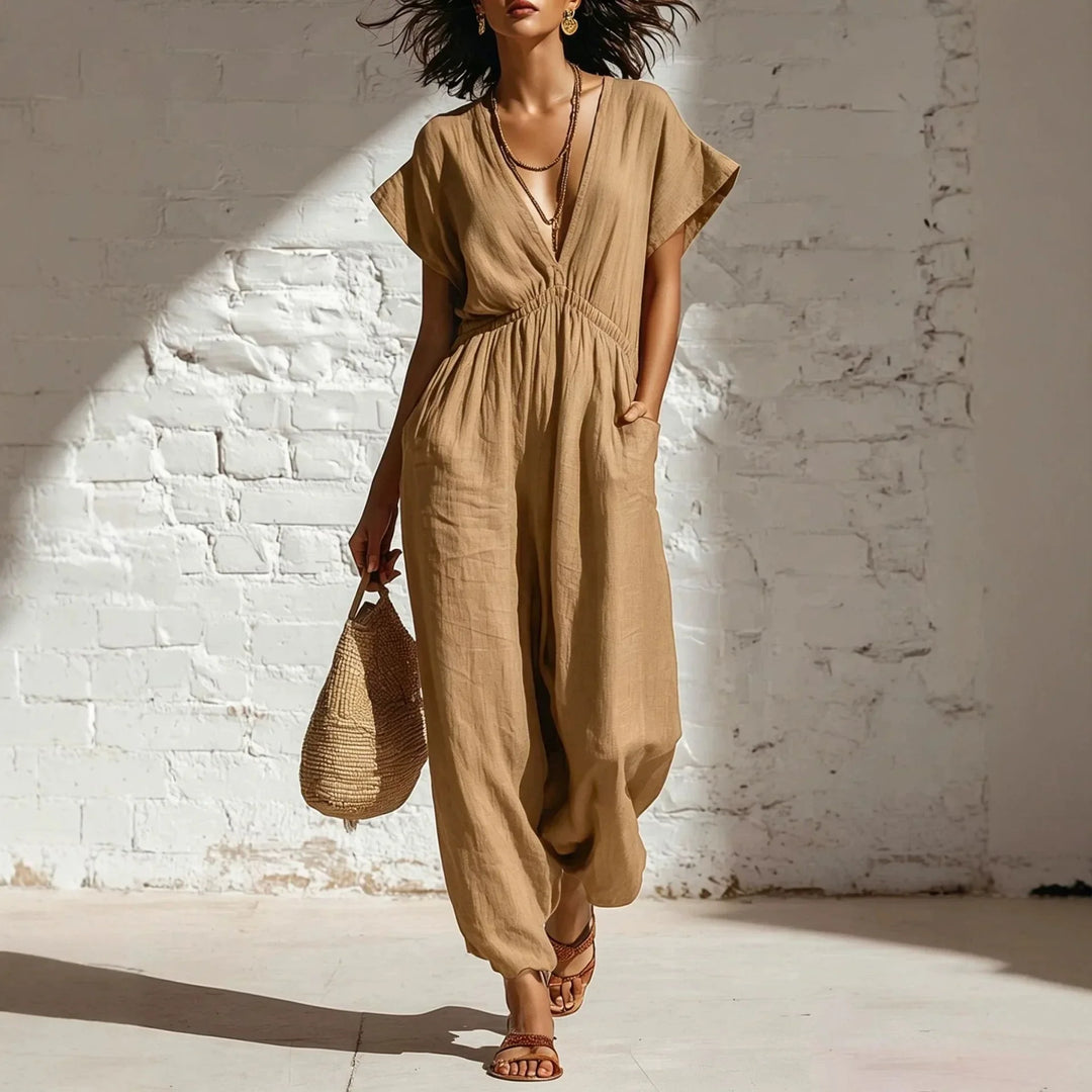 Carey Casual Wide Leg Jumpsuit