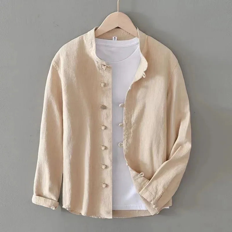 Jasper Henley Long Sleeve Linen Shirt