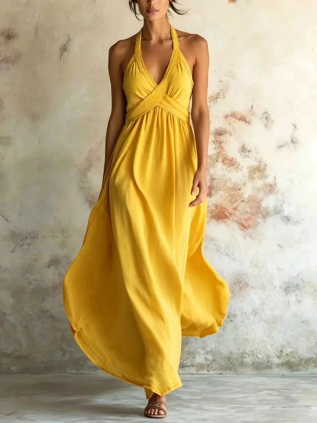 Elsinore Bohemian Backless Maxi Dress