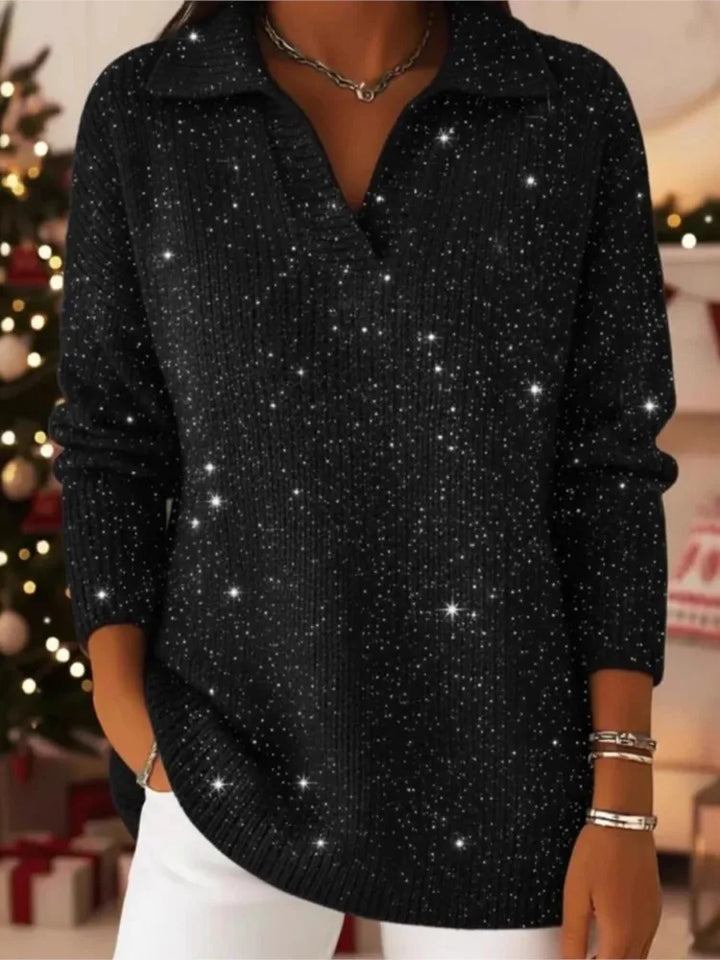 Marina Sequined Pullover Sweater