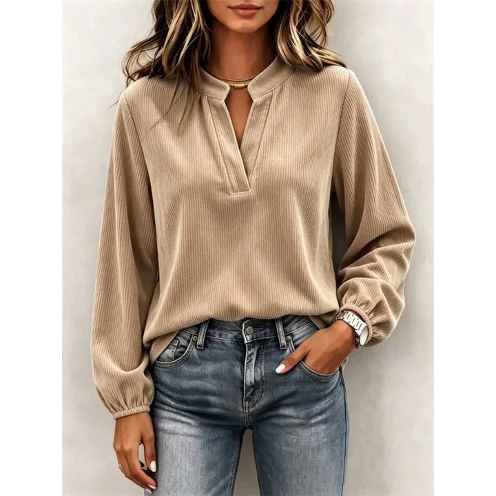 Briar Notched Neck Blouse