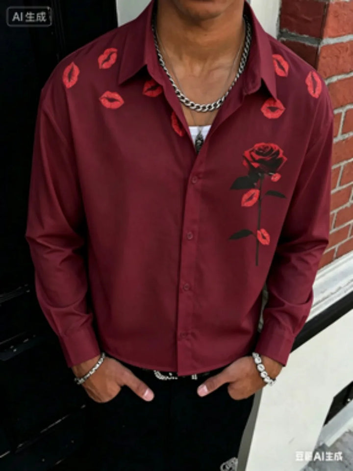 Aaron Graphic Button Front Shirt