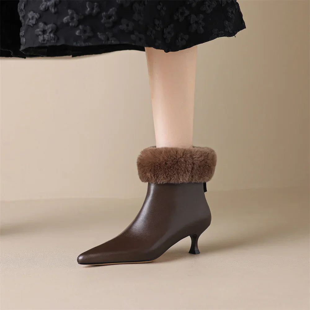 Claire Leather Ankle Boots