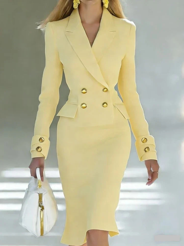 Demi Tailored Office Midi Dress