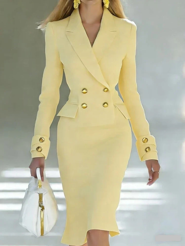 Demi Tailored Office Midi Dress