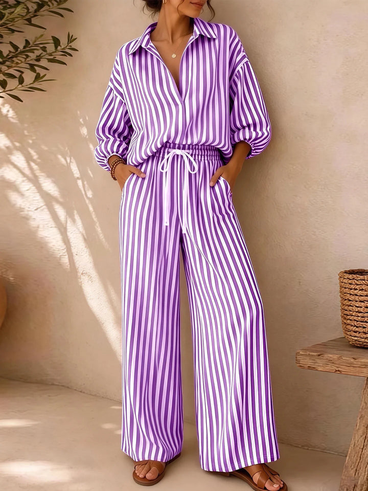 Shayla Striped Two-Piece Set