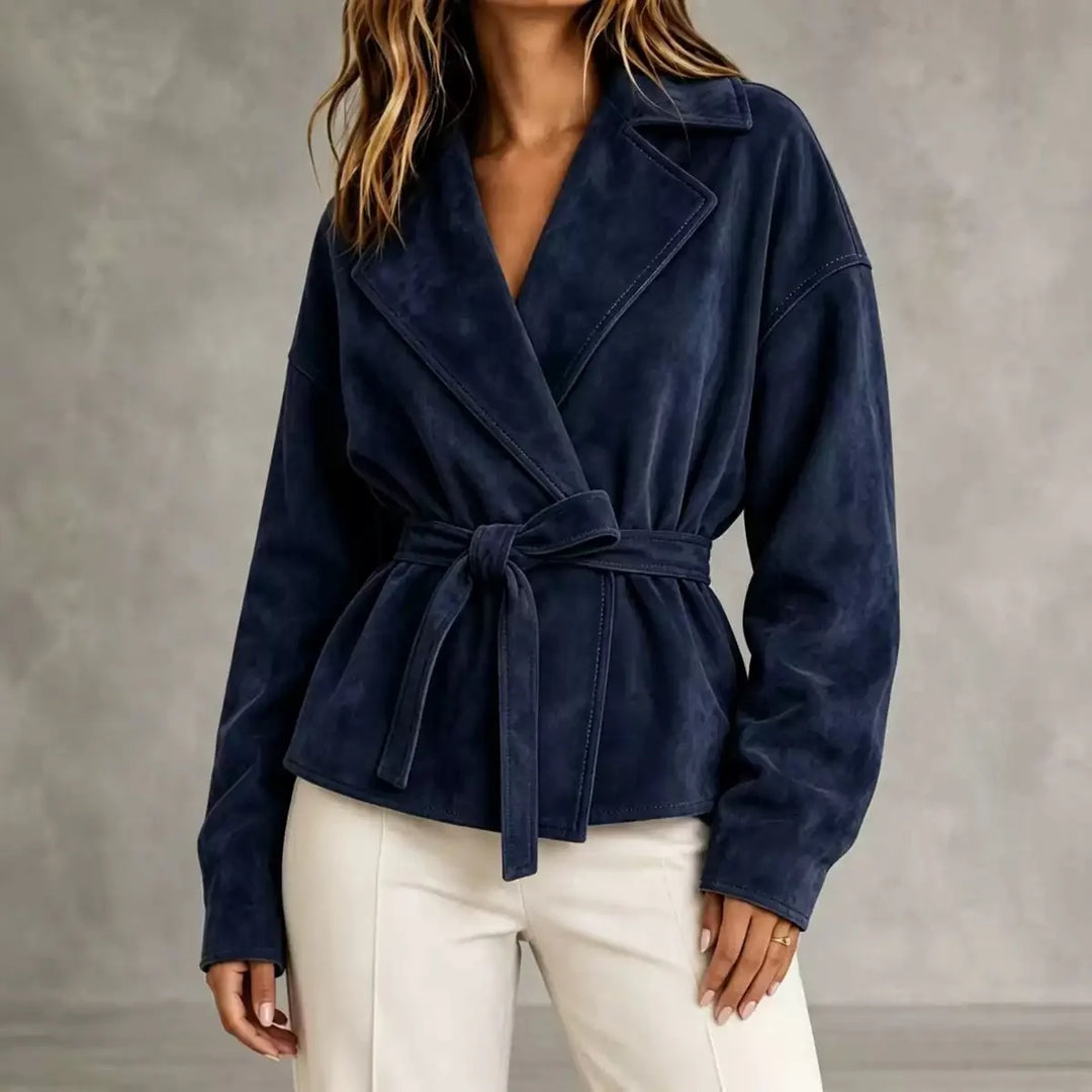Marlena Lapel Wrap Jacket