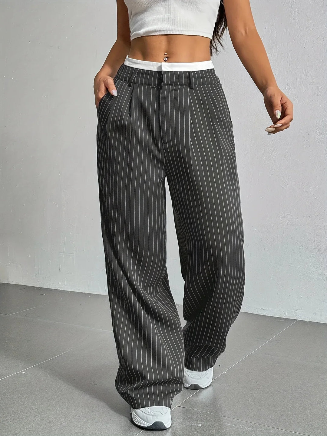 Emiara Classic Striped Pants