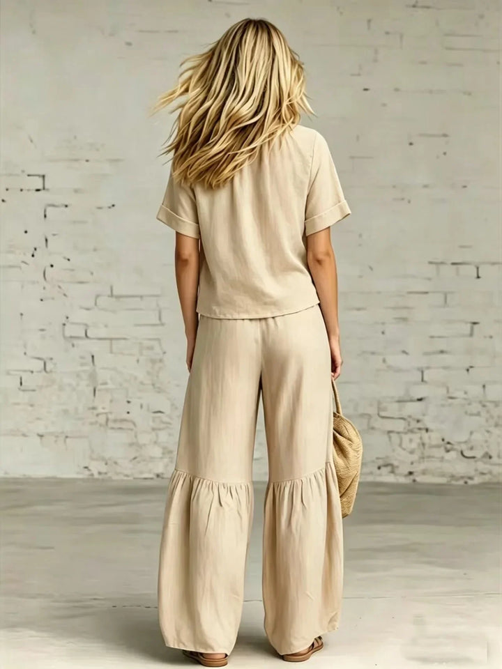 Iris Ruffle Hem Two-Piece Set