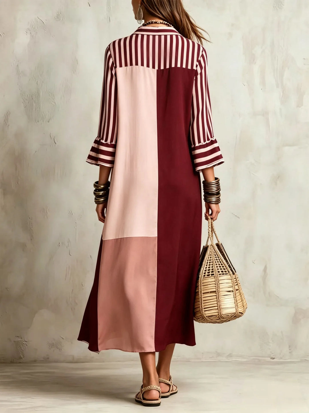 Jillian Linen Flowy Shirt Dress