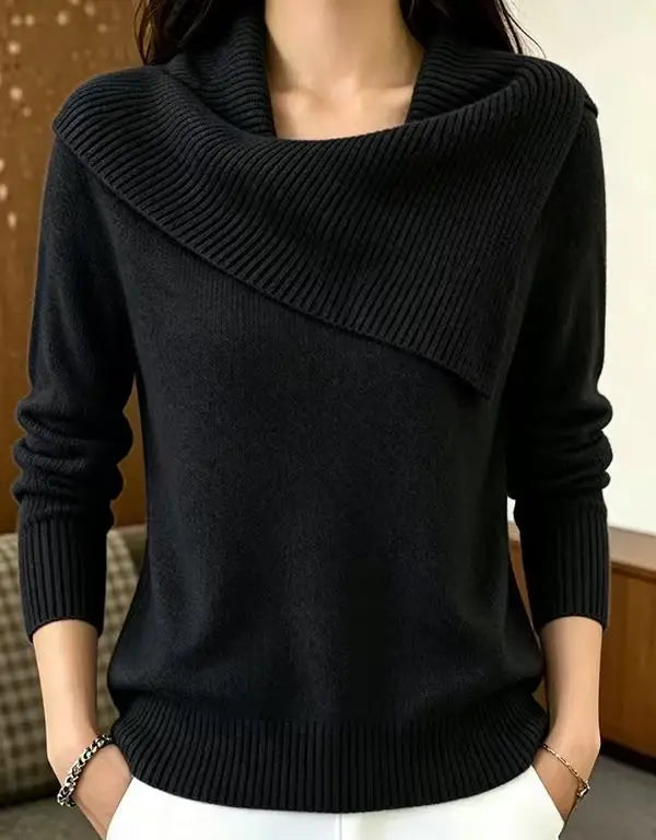 Celestine Foldover Collar Sweater