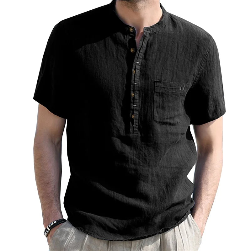 Berkeley Linen Henley Shirt