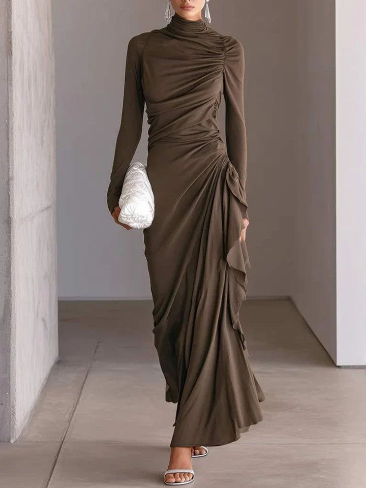 Solena Ruffle Wrap Maxi Dress