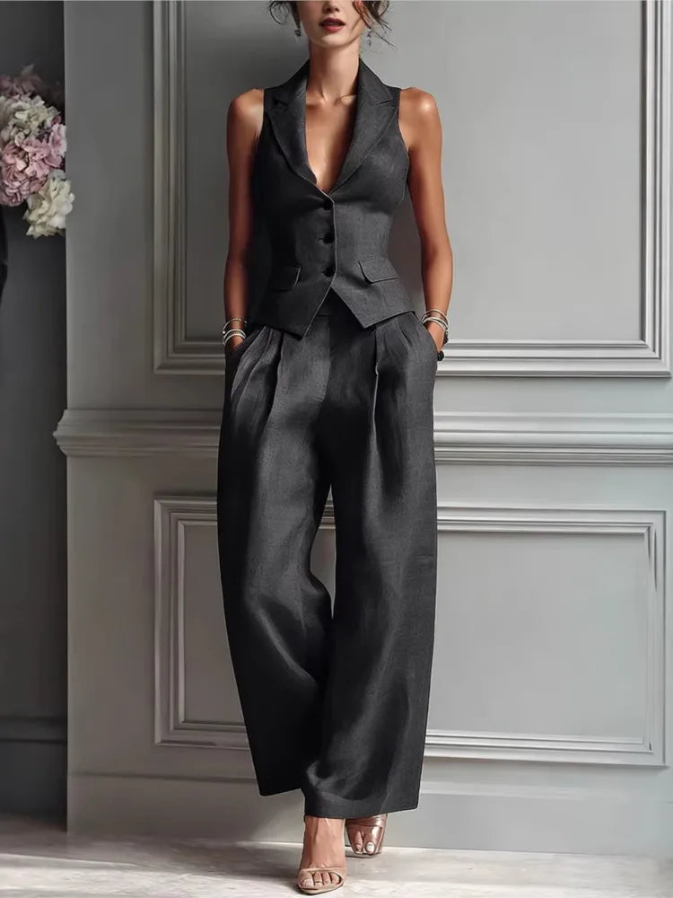 Marissa Elegant Tailored Two-Piece Set
