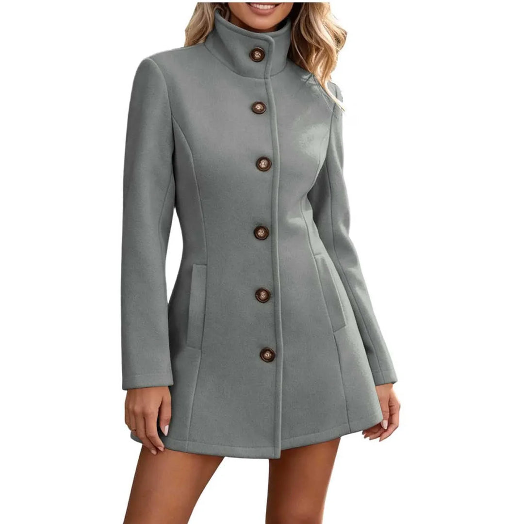 Josette Stand Collar Peacoat