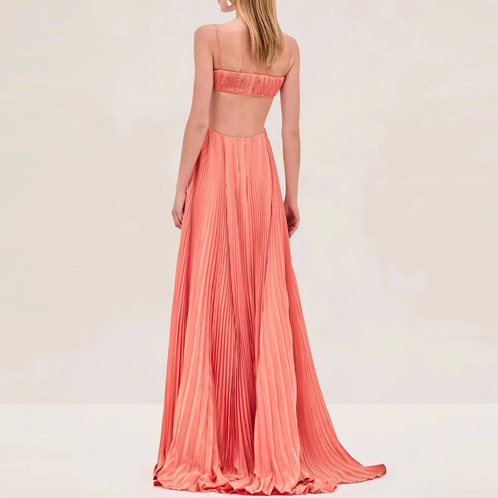 Kalina Flowy Pleated Wedding Guest Dress