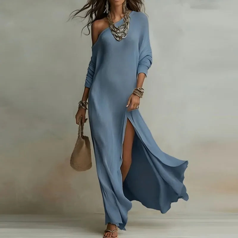 Elenora One Shoulder Knit Dress