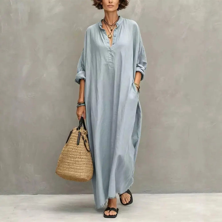 Amie Casual Maxi Shirt Dress