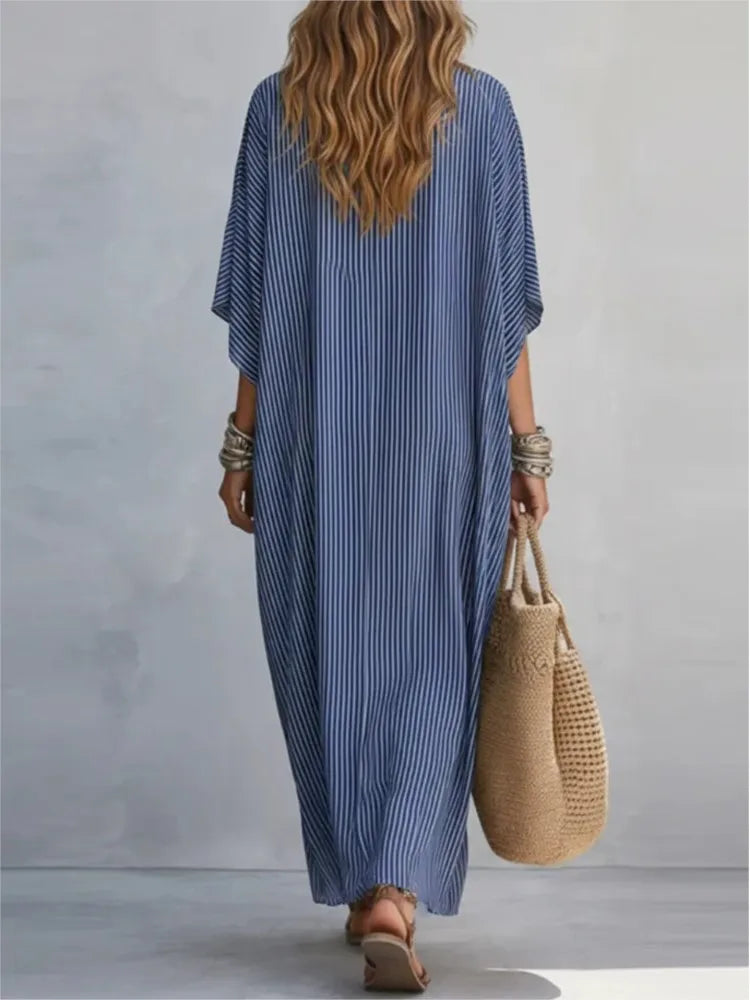 Helena Flowy Shirt Maxi Dress