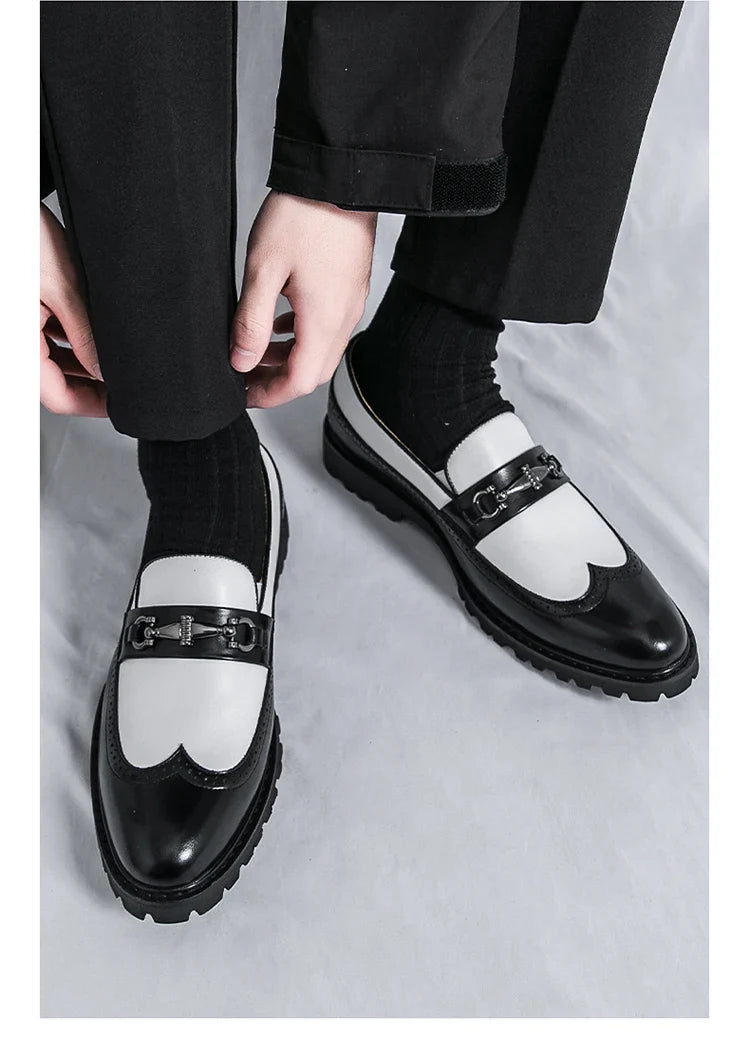 Saverio Metal Accent Loafers