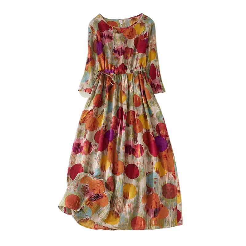 Melanie Polka Dot Midi Dress