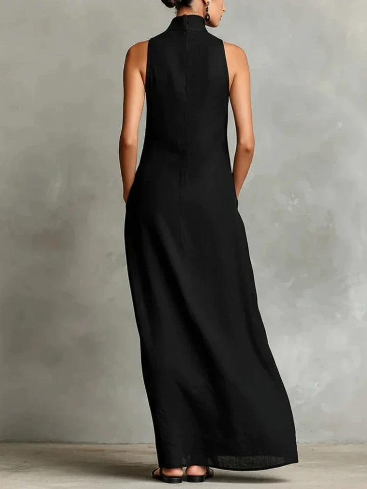 Estelle Sophisticated Pocket Maxi Dress