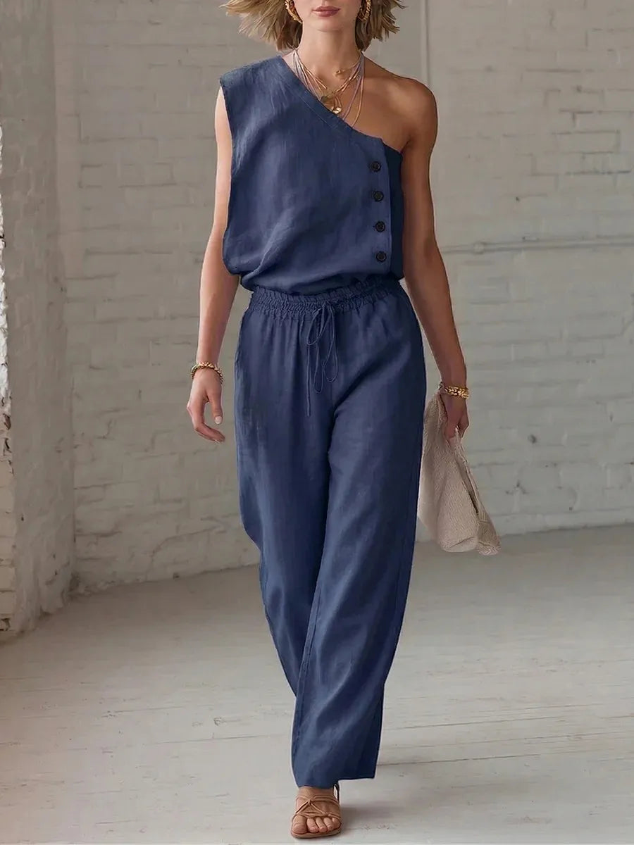 Orlena Asymmetrical Two Piece Set