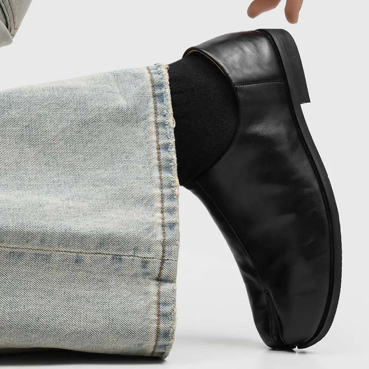 Callum Leather Tabi Loafers