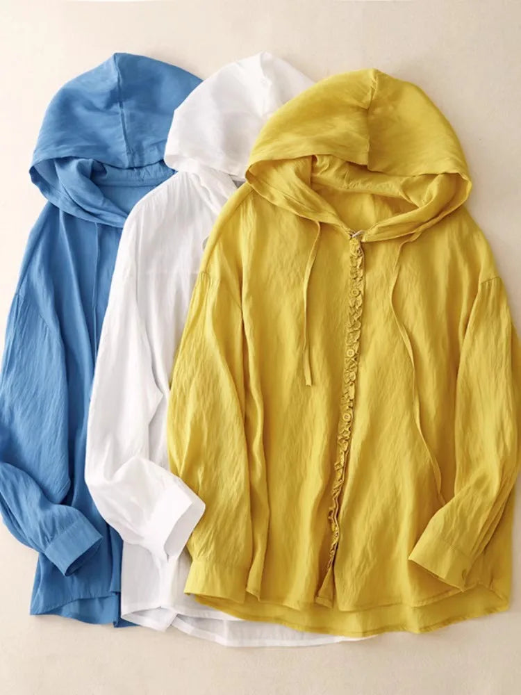 Siena Linen Summer Hoodie
