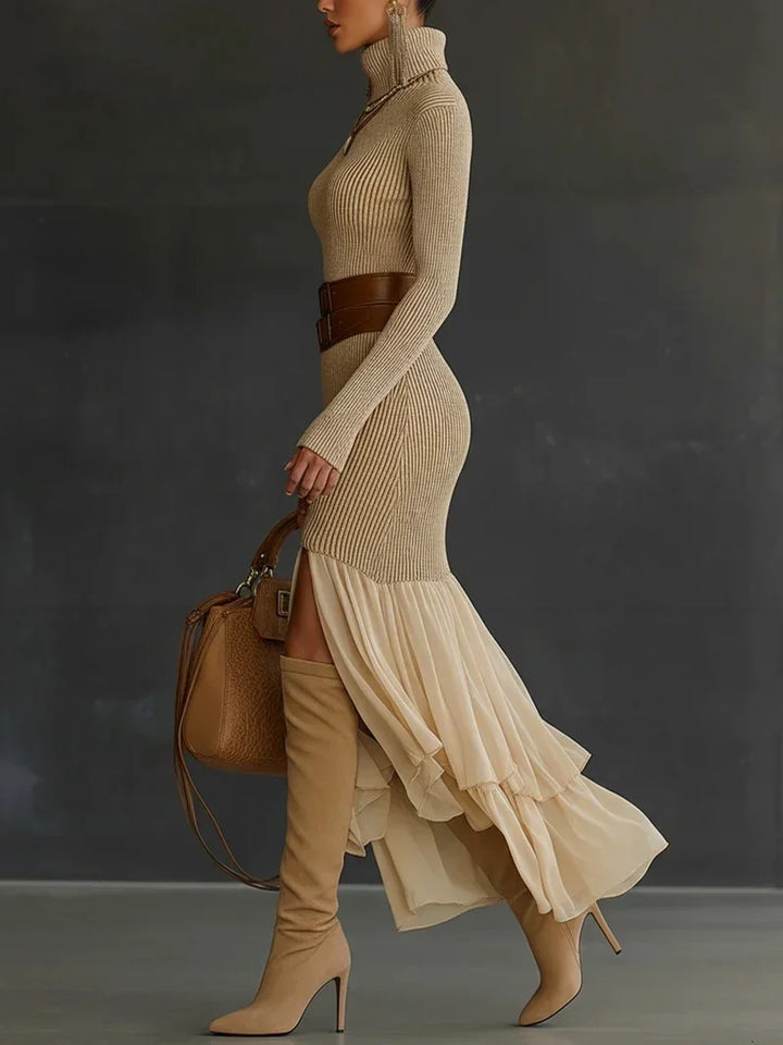 Katherine Elegant Knit Midi Dress
