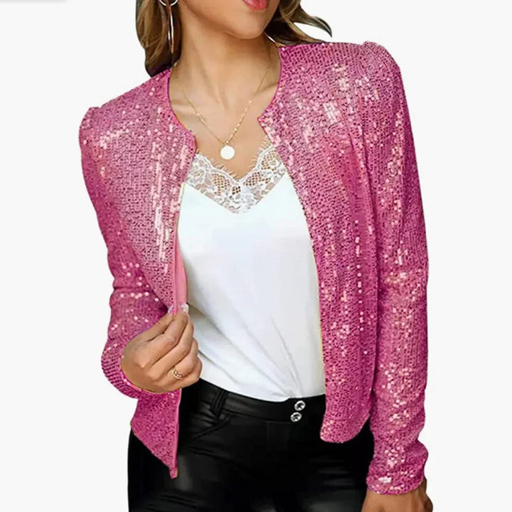 Talise Sequin Crop Jacket