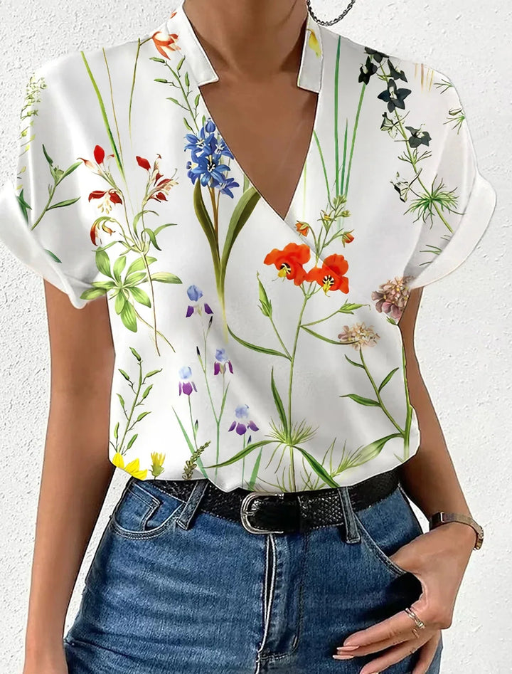 Sammy Floral Wrap Blouse