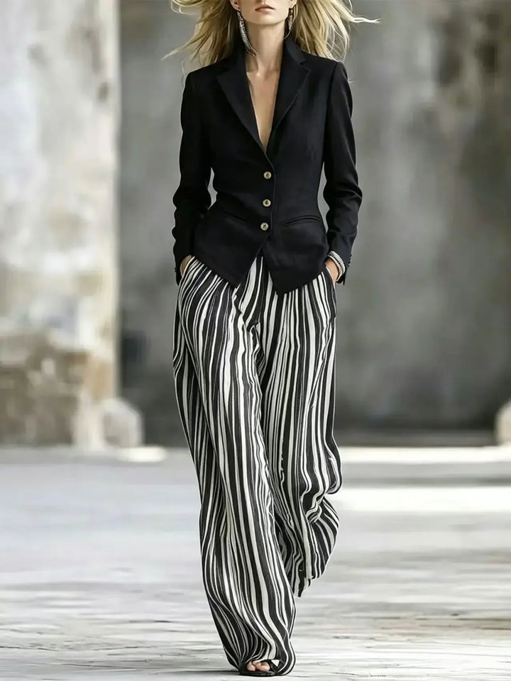 Odalisia Wide Leg Pant Suit