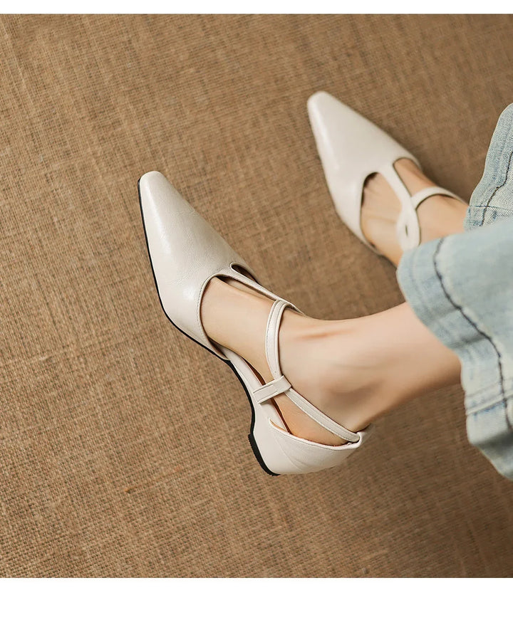 Ayana Pointed Mary Jane Heels