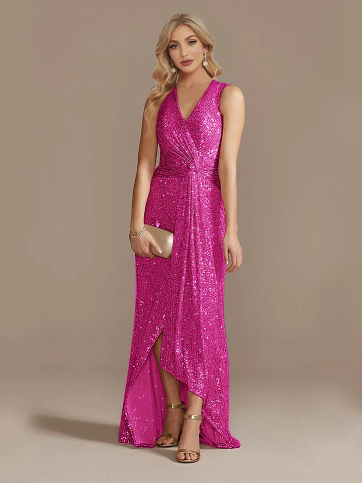 Mireya Sequin Evening Wedding Guest Dress