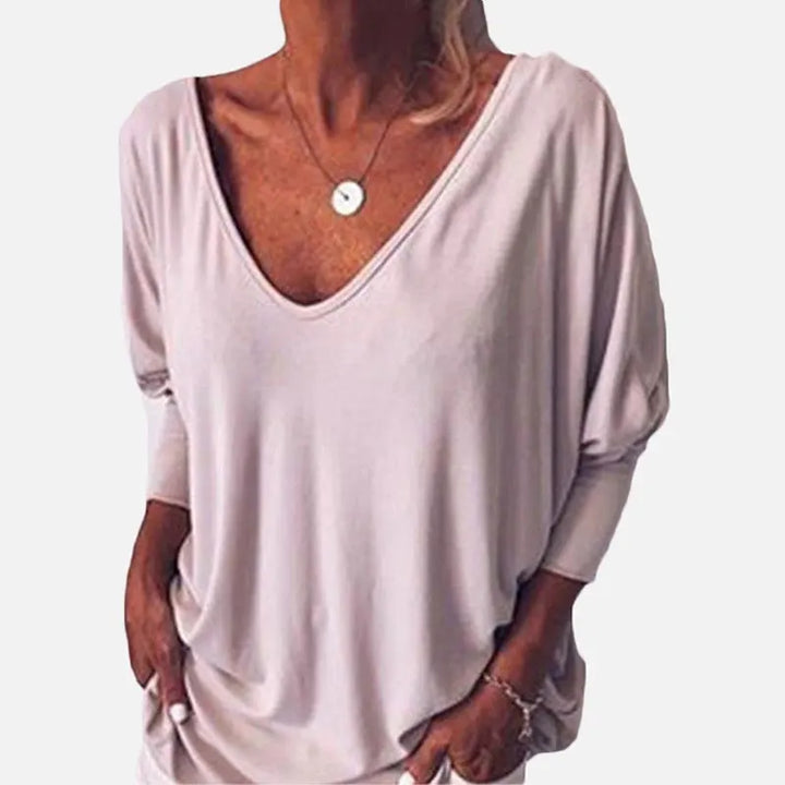 Giselle V-Neck Button Top