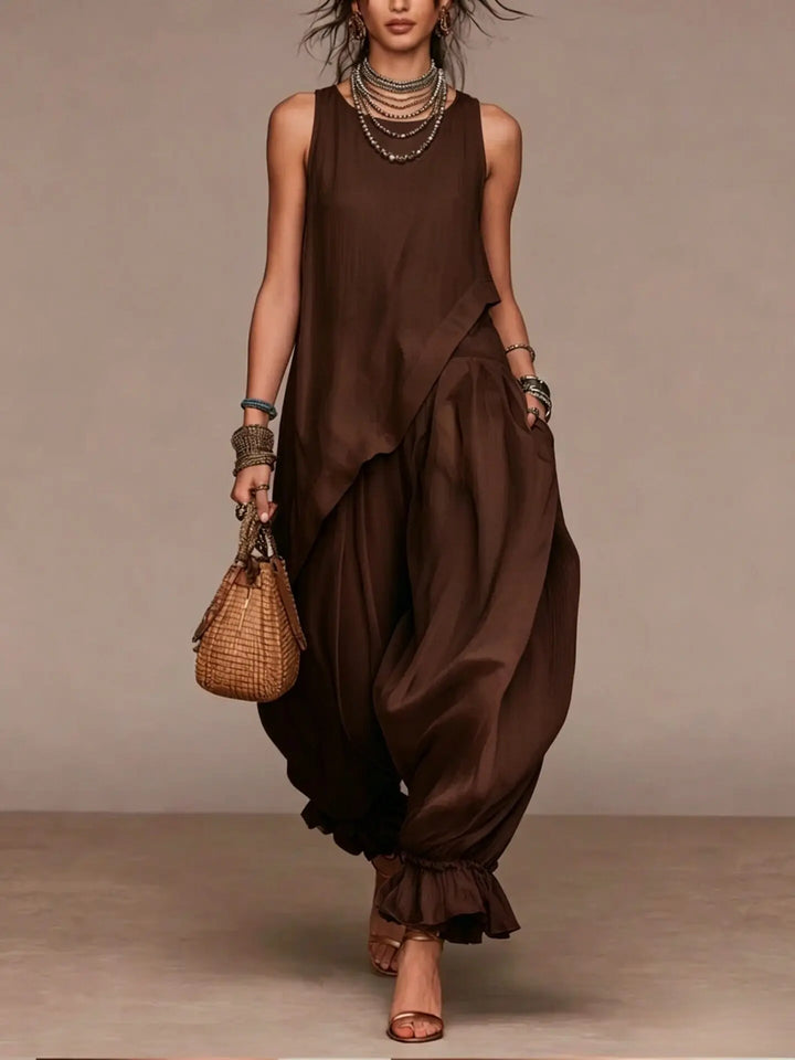 Jasmine Relaxed Harem Two-Piece Set