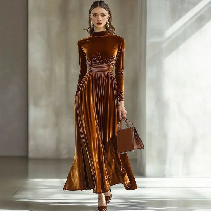 Andrea Ruched Waist Maxi Dress