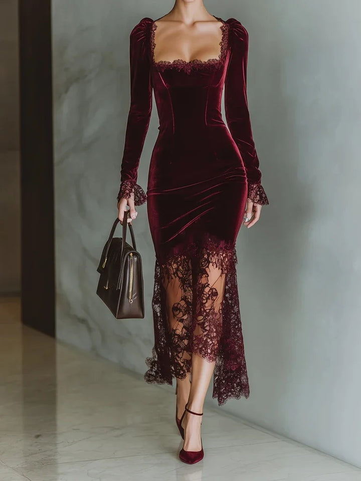 Marlena Velvet Lace Dress