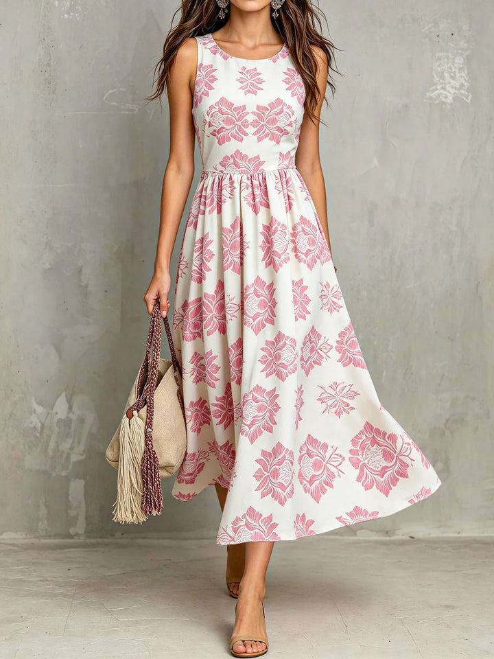 Gillian Vintage Floral Midi Dress