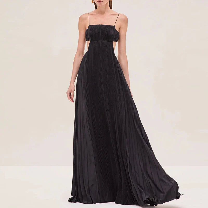 Kalina Flowy Pleated Wedding Guest Dress