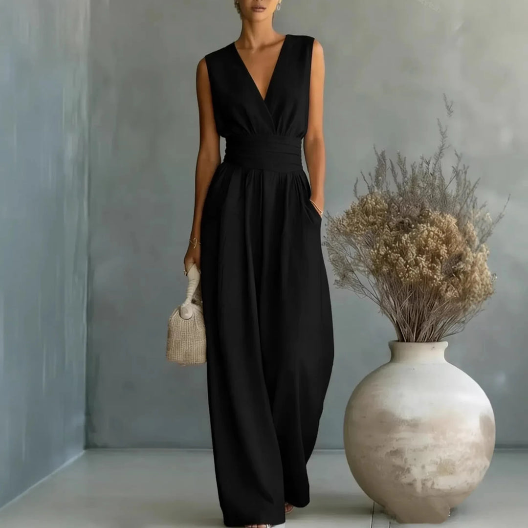 Josephine Sleeveless V Neck Jumpsuit