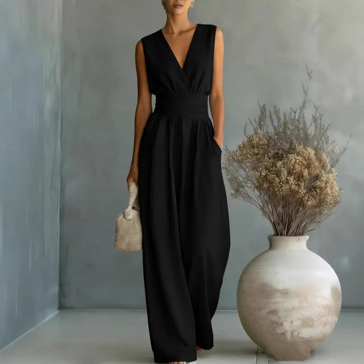 Josephine Sleeveless V Neck Jumpsuit