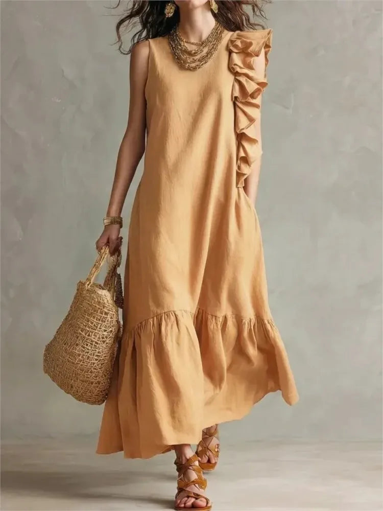 Lilliana Ruffle Maxi Dress