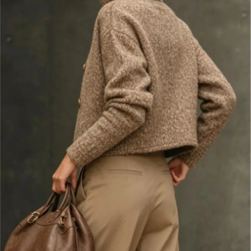 Solene Bouclé Knit Cardigan