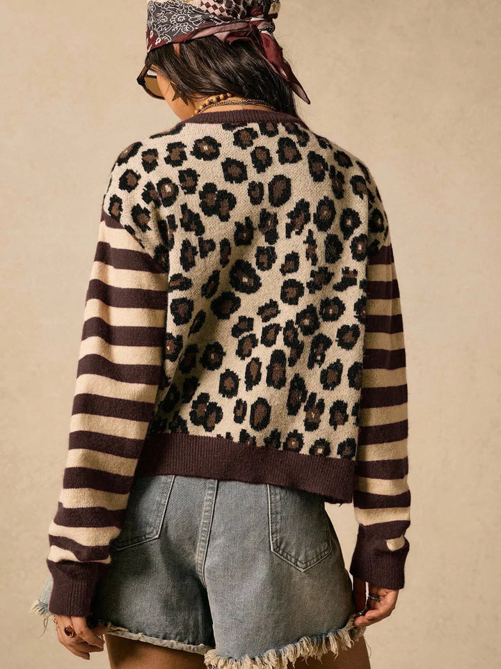 Noor Leopard Print Cardigan