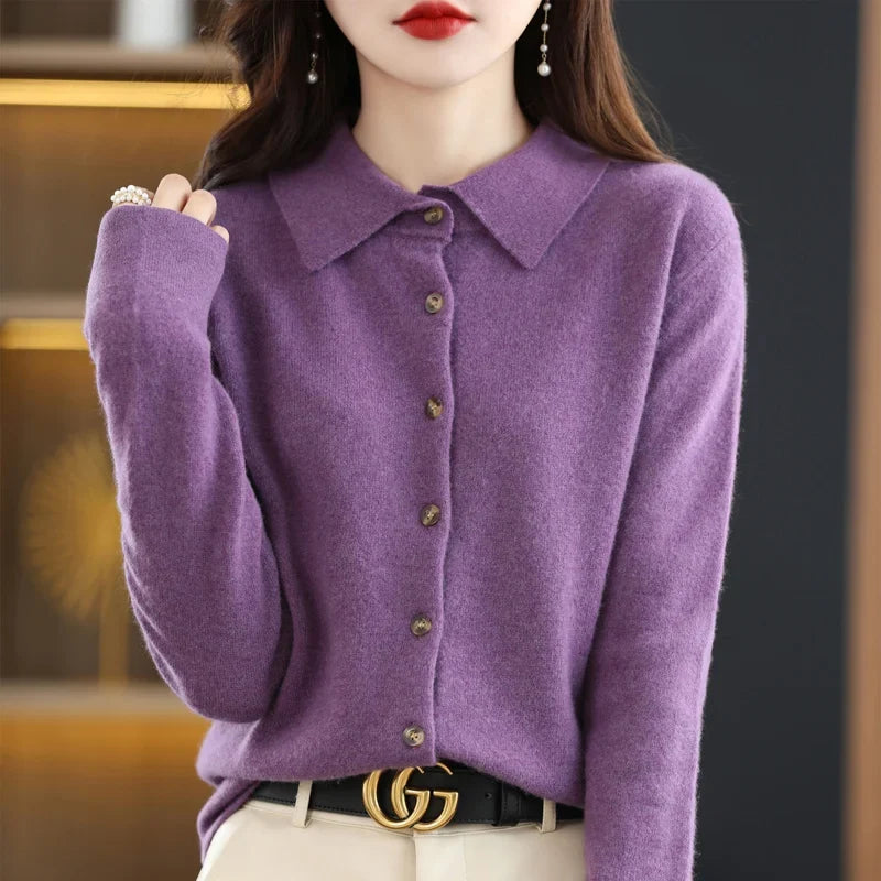 Auden Polo Button Front Cardigan