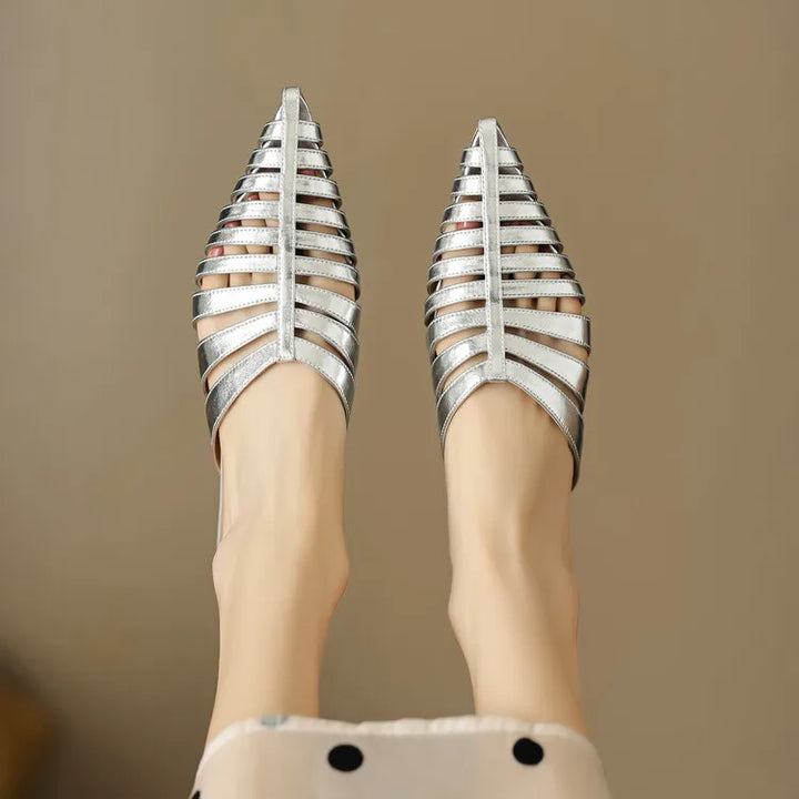 Rafaelle Woven Pointed Mules