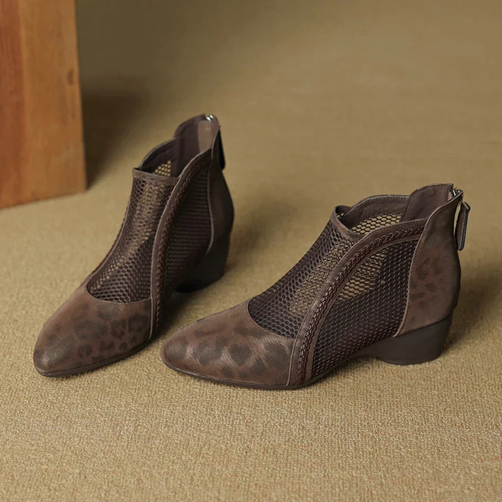 Kaylyn Leather Ankle Boots